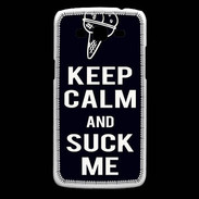 Coque Samsung Core Plus Keep Calm Suck me Noir