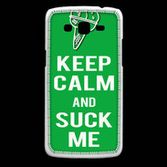 Coque Samsung Core Plus Keep Calm Suck me Vert