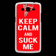 Coque Samsung Core Plus Keep Calm Suck me Rouge