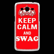 Coque Samsung Core Plus Keep Calm Swag Rouge