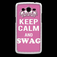 Coque Samsung Core Plus Keep Calm Swag Rose