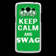 Coque Samsung Core Plus Keep Calm Swag Vert