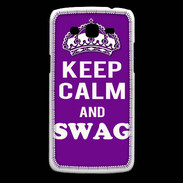 Coque Samsung Core Plus Keep Calm Swag Violet