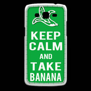 Coque Samsung Core Plus Keep Calm Take Banana Vert
