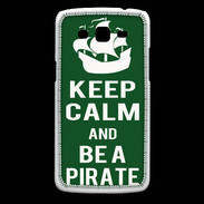 Coque Samsung Core Plus Keep Calm Be a Pirate Vert