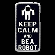 Coque Samsung Core Plus Keep Calm Be a Robot Noir