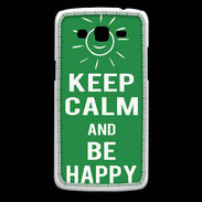 Coque Samsung Core Plus Keep Calm Be Happy Vert