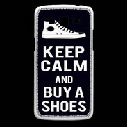 Coque Samsung Core Plus Keep Calm Buy Shoes Noir