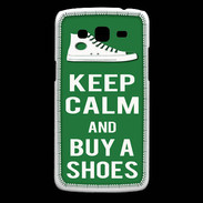 Coque Samsung Core Plus Keep Calm Buy Shoes Vert
