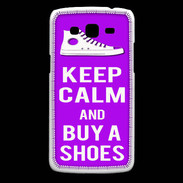 Coque Samsung Core Plus Keep Calm Buy Shoes Violet
