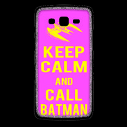 Coque Samsung Core Plus Keep Calm Call Batman Rose