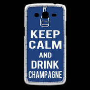 Coque Samsung Core Plus Keep Calm Drink Champagne Bleu