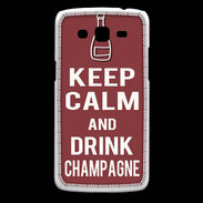 Coque Samsung Core Plus Keep Calm Drink Champagne Brique