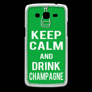 Coque Samsung Core Plus Keep Calm Drink champagne Vert