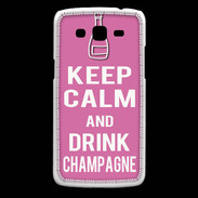 Coque Samsung Core Plus Keep Calm Drink champagne Rose