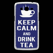 Coque Samsung Core Plus Keep Calm Drink Tea Bleu