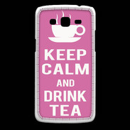 Coque Samsung Core Plus Keep Calm Drink Tea Rose