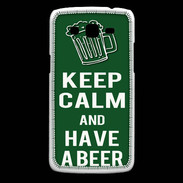 Coque Samsung Core Plus Keep Calm Have a beer Vert