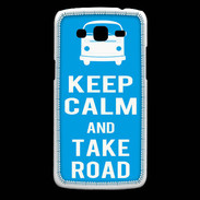 Coque Samsung Core Plus Keep Calm Take Road Cyan