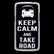 Coque Samsung Core Plus Keep Calm Take Road Noir