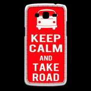 Coque Samsung Core Plus Keep Calm Take Road Rouge