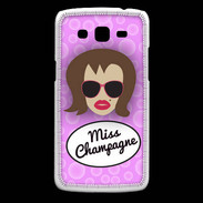 Coque Samsung Core Plus Miss Champagne Chatain