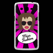 Coque Samsung Core Plus Miss Fashion Chatain