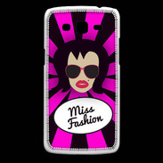 Coque Samsung Core Plus Miss Fashion Brune