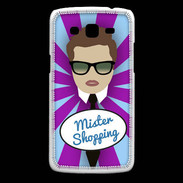 Coque Samsung Core Plus Mister Shopping Chatain