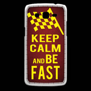 Coque Samsung Core Plus Keep Calm and Be Fast Rouge