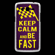 Coque Samsung Core Plus Keep Calm and Be Fast Violet