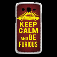 Coque Samsung Core Plus Keep Calm and Be Furious Rouge