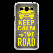Coque Samsung Core Plus Keep Calm and Take o road 2 Gris