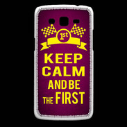 Coque Samsung Core Plus Keep Calm and Be the First Rose