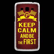 Coque Samsung Core Plus Keep Calm and Be the First Rouge