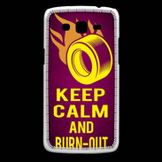 Coque Samsung Core Plus Keep Calm and Burn Out Rose