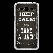 Coque Samsung Core Plus Keep Calm and Take Jack Gris