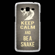 Coque Samsung Core Plus Keep Calm and Be a Snake Gris