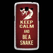 Coque Samsung Core Plus Keep Calm and Be a Snake Rouge
