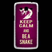 Coque Samsung Core Plus Keep Calm and Be a Snake Rose