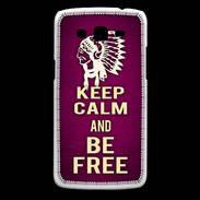Coque Samsung Core Plus Keep Calm and Be Free Rose