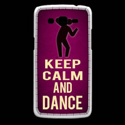 Coque Samsung Core Plus Keep Calm and Dance Rose