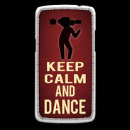 Coque Samsung Core Plus Keep Calm and Dance Rouge