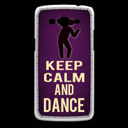 Coque Samsung Core Plus Keep Calm and Dance Violet