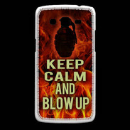 Coque Samsung Core Plus Keep Calm and Grenade Feu
