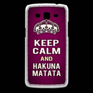 Coque Samsung Core Plus Keep Calm and Hakuna Matata rose
