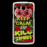 Coque Samsung Core Plus Keep Calm and Kill Zombies camouflage