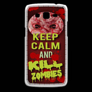 Coque Samsung Core Plus Keep Calm and Kill Zombies Rouge