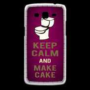 Coque Samsung Core Plus Keep Calm and Make cake Rose