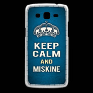 Coque Samsung Core Plus Keep Calm and Miskine Bleu